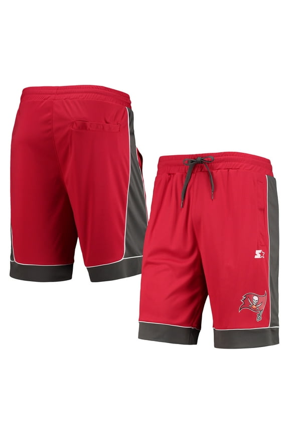 Men's Starter Red/Pewter Tampa Bay Buccaneers Fan Favorite Fashion Shorts