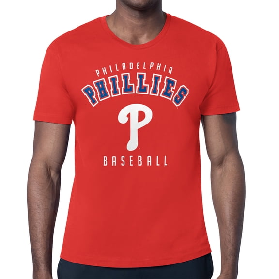 Men's Starter Red Philadelphia Phillies Team Logo T-Shirt
