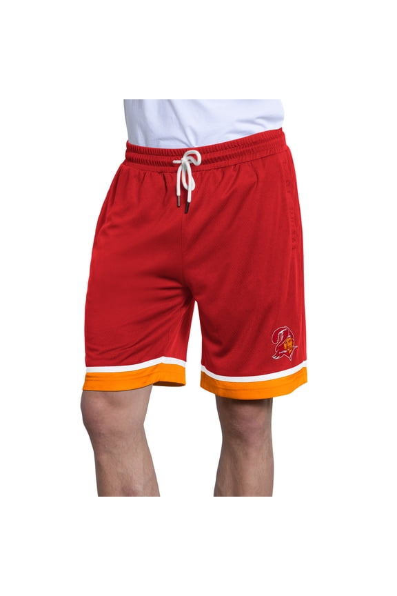Men's Starter Red Tampa Bay Buccaneers Throwback Power Play Mesh Shorts