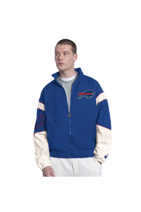 Men's Starter Royal Buffalo Bills The Gust Full-Zip Hooded Jacket