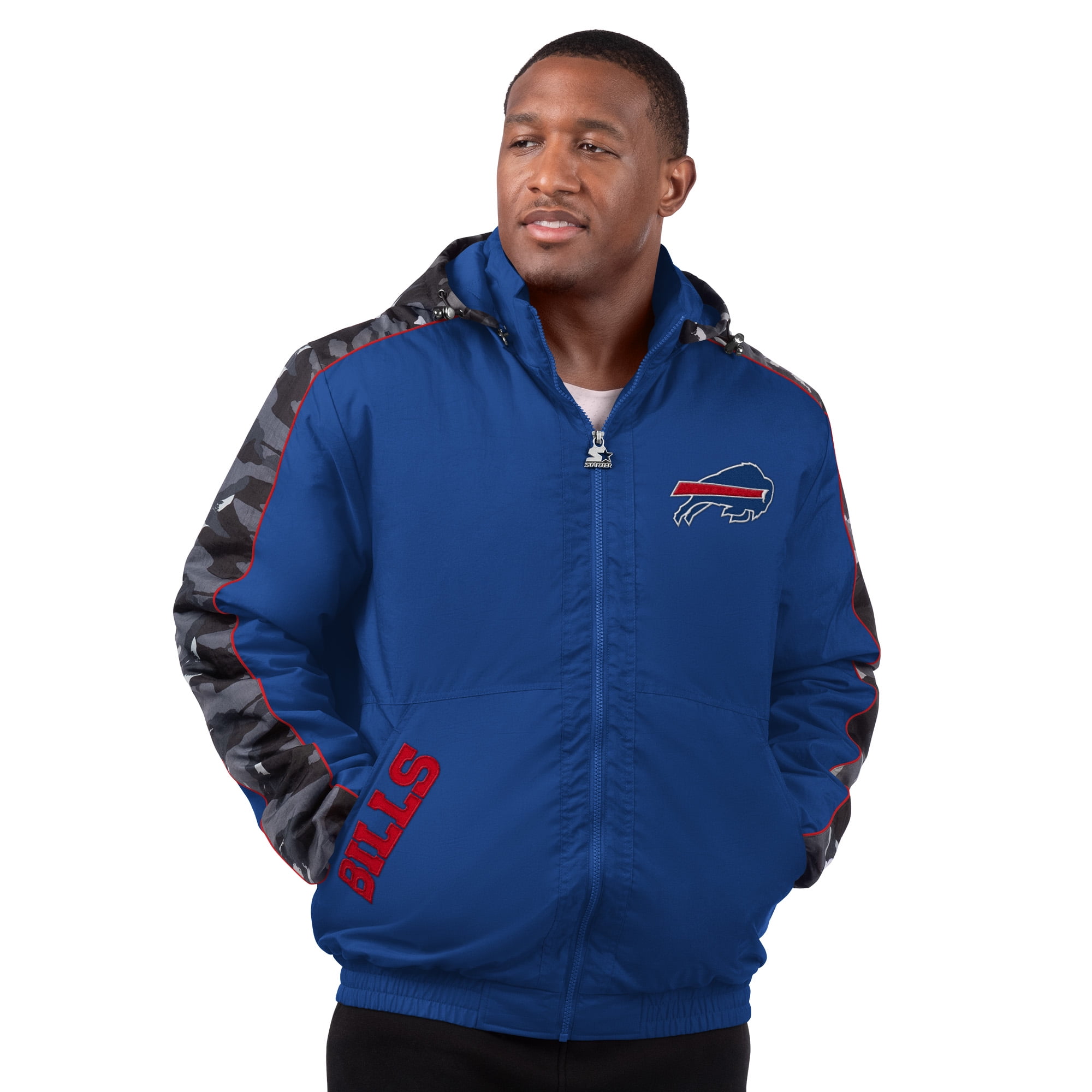 Men's Starter Royal Buffalo Bills Thursday Night Gridiron Full-Zip