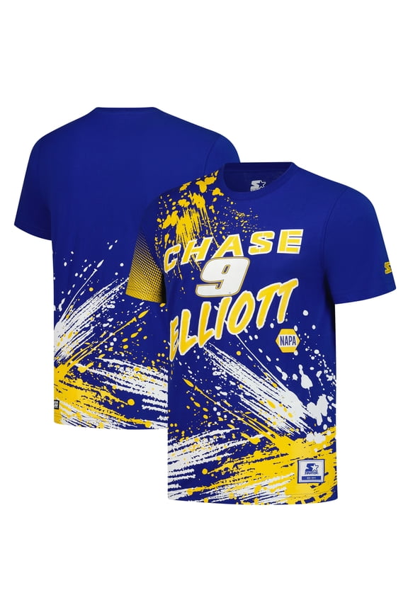 Men's Starter Royal Chase Elliott Touchdown Extreme T-Shirt