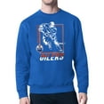 thumbnail image 1 of Men's Starter Royal Edmonton Oilers Player Grid Fleece Pullover Sweatshirt, 1 of 3