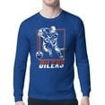 thumbnail image 1 of Men's Starter Royal Edmonton Oilers Player Grid Long Sleeve T-Shirt, 1 of 3
