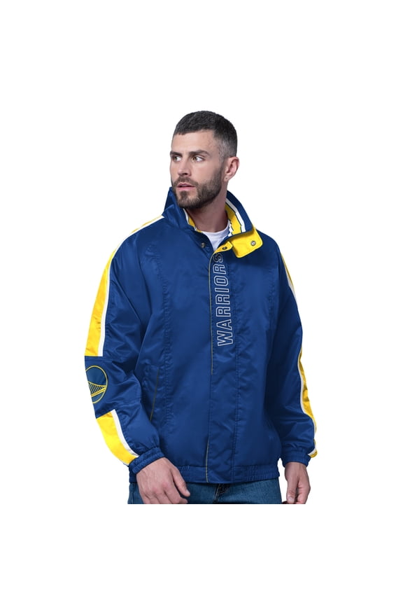 Men's Starter Royal Golden State Warriors Freestyle Lightweight Full-Zip Jacket