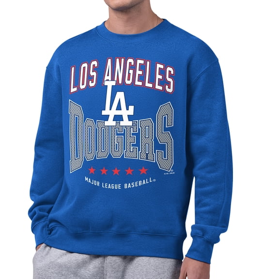 Men's Starter Royal Los Angeles Dodgers Center Squeeze Fleece Sweatshirt
