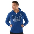 thumbnail image 1 of Men's-Starter  Royal Los Angeles Dodgers Classic Distressed Full-Zip Hoodie, 1 of 2