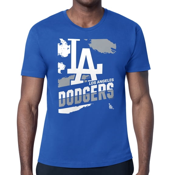 Men's Starter  Royal Los Angeles Dodgers Logo Zoom T-Shirt