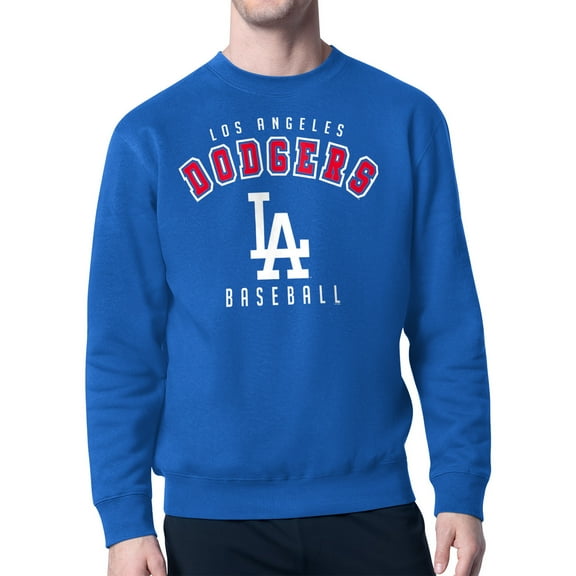 Men's Starter Royal Los Angeles Dodgers Team Logo Fleece Pullover Sweatshirt