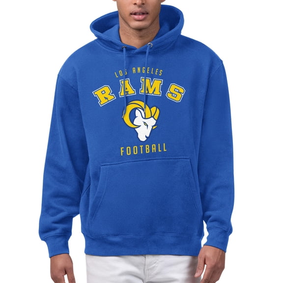 Men's Starter Royal Los Angeles Rams Logo Graphic Hoodie