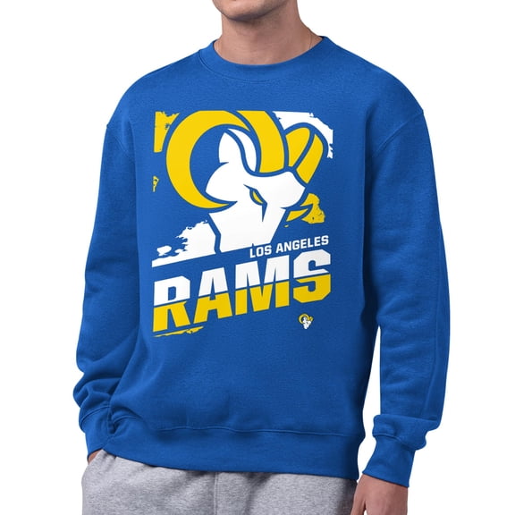 Men's Starter Royal Los Angeles Rams Logo Zoom Graphic Fleece Sweatshirt