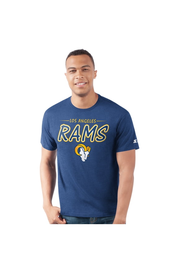 Men's-Starter  Royal Los Angeles Rams Prime Time T-Shirt