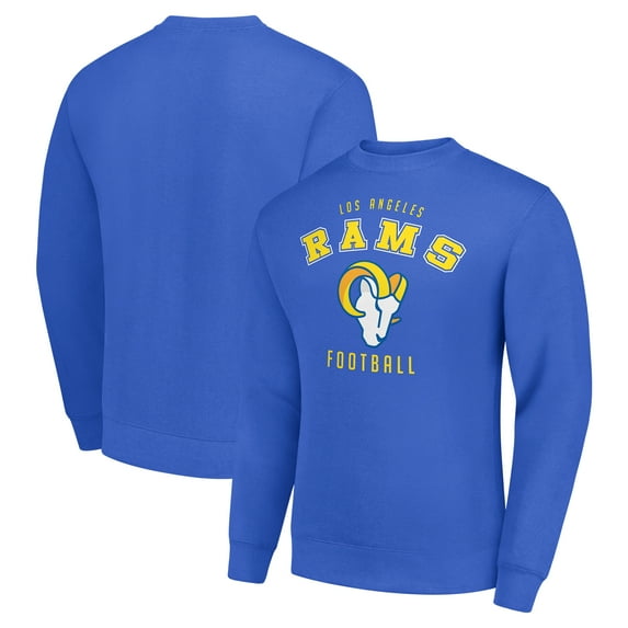 Men's Starter Royal Los Angeles Rams Team Logo Pullover Sweatshirt
