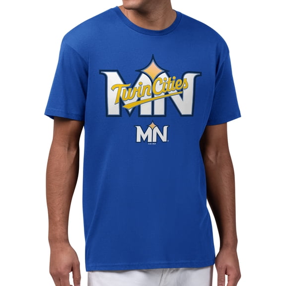 Men's Starter Royal Minnesota Twins City Connect Abbreviation T-Shirt