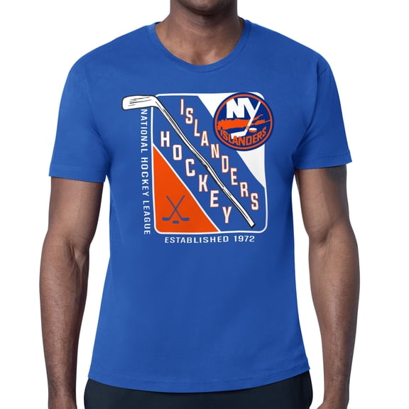 Men's Starter Royal New York Islanders Shield Graphic T-Shirt