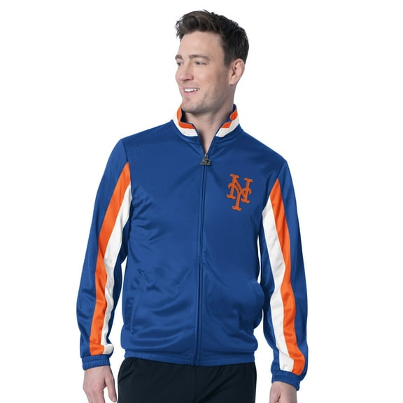 Men's-Starter Royal New York Mets Full-Snap Jacket