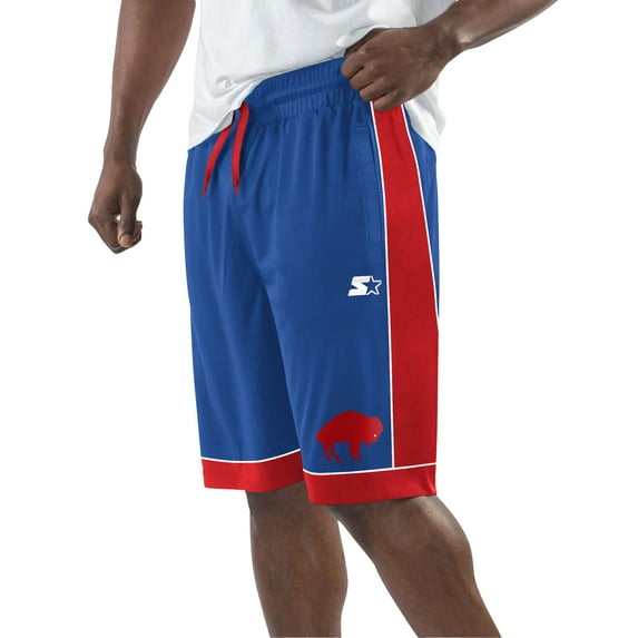 Men's Starter Royal/Red Buffalo Bills Vintage Fan Favorite Shorts