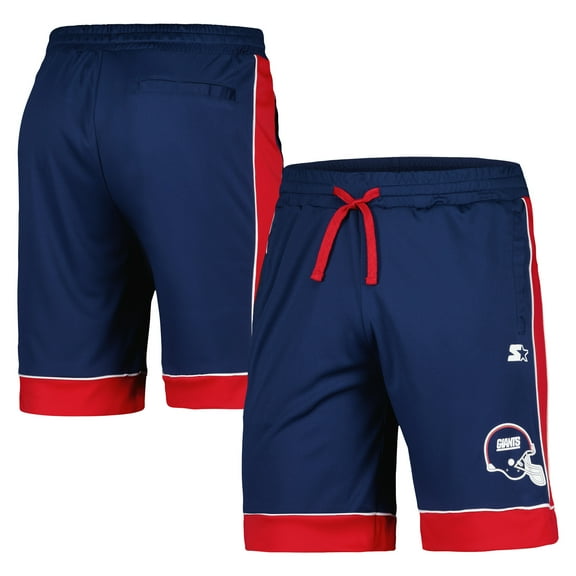 Men's Starter Royal/Red New York Giants Vintage Fan Favorite Shorts