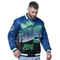 thumbnail image 1 of Men's Starter Royal Seattle Seahawks Pass Rush Varsity Full-Snap Jacket, 1 of 2