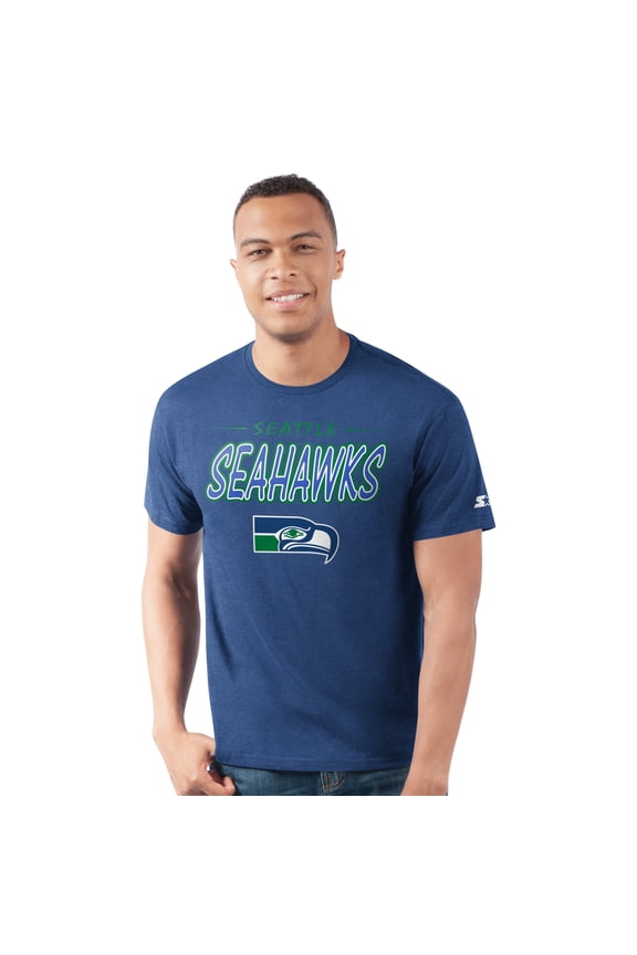 Men's-Starter Royal Seattle Seahawks Prime Time T-Shirt