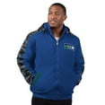 thumbnail image 1 of Men's Starter Royal Seattle Seahawks Thursday Night Gridiron Full-Zip Hoodie Jacket, 1 of 2