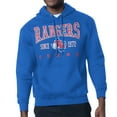 thumbnail image 1 of Men's-Starter  Royal Texas Rangers Distressed Fleece Pullover Hoodie, 1 of 2