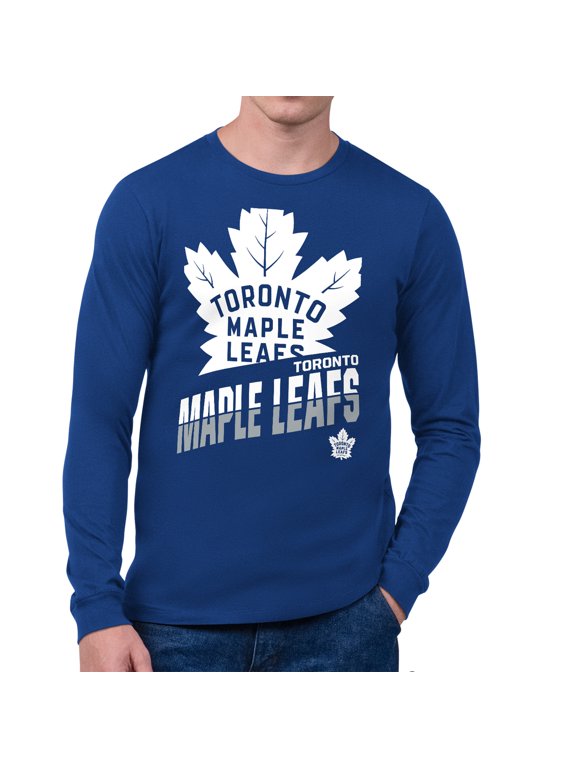 Men's Starter Royal Toronto Maple Leafs Logo Zoom Long Sleeve T-Shirt