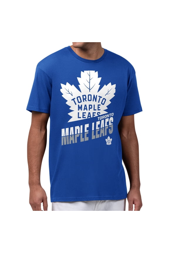 Men's Starter Royal Toronto Maple Leafs Logo Zoom T-Shirt