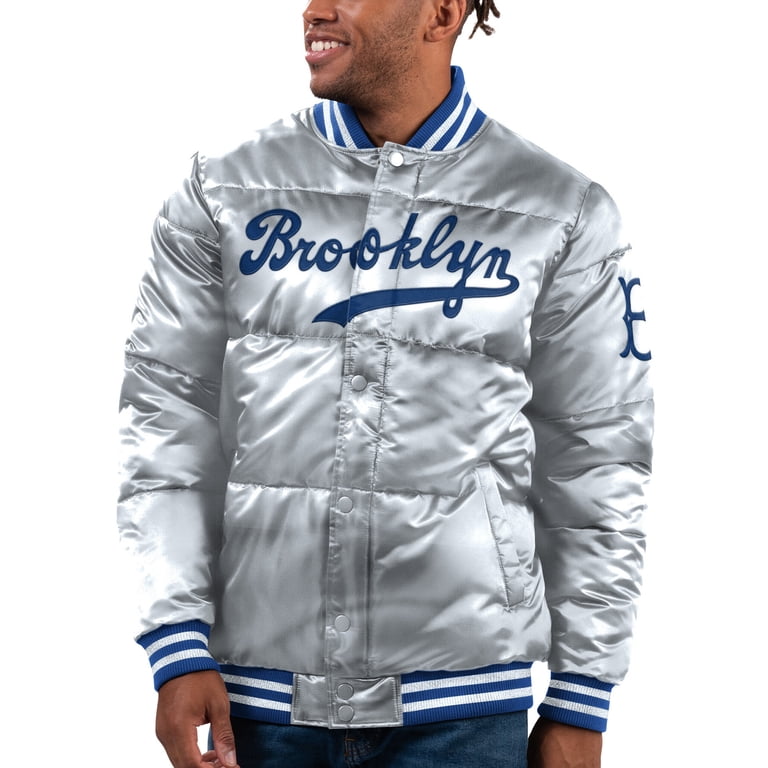 Dodgers シルバー ジャケット Men's Starter Silver Brooklyn Dodgers Cooperstown Collection Bronx