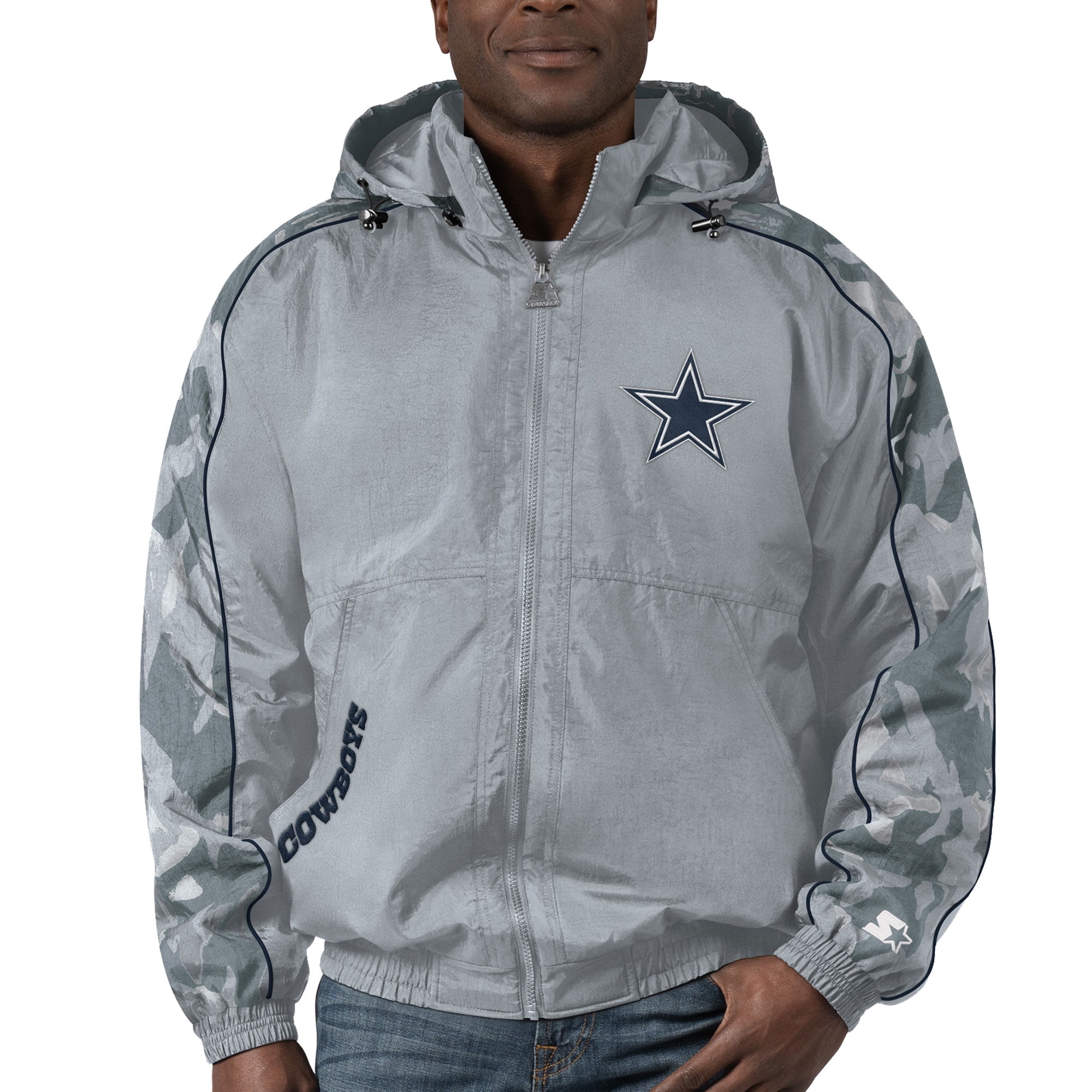 Men's Starter Silver Dallas Cowboys Throwback Thursday Night Lights
