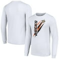 thumbnail image 1 of Men's Starter White Anaheim Ducks Color Scratch Long-Sleeve T-Shirt, 1 of 3