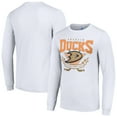thumbnail image 1 of Men's Starter White Anaheim Ducks Team Logo Graphic Long Sleeve T-Shirt, 1 of 3