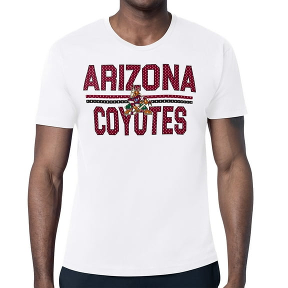 Men's Starter White Arizona Coyotes Mesh Look Team Name T-Shirt