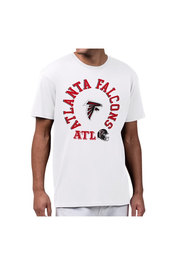Men's Starter White Atlanta Falcons All-Around Fan Graphic T-Shirt