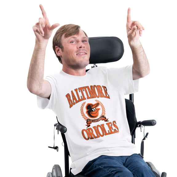 Men's G-III Sports by Carl Banks White Baltimore Orioles Adaptive Team Laurel T-Shirt
