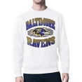 thumbnail image 1 of Men's Starter White Baltimore Ravens Team Grit Graphic Fleece Pullover Sweatshirt, 1 of 3