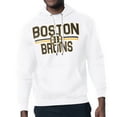 thumbnail image 1 of Men's Starter White Boston Bruins Mesh Look Team Name Logo Tri-Blend Pullover Hoodie, 1 of 2