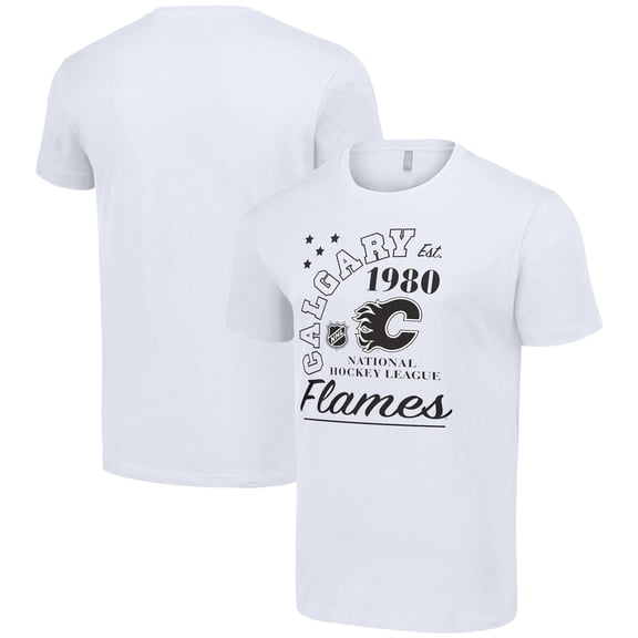 Men's Starter  White Calgary Flames Arch City Team Graphic T-Shirt