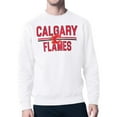 thumbnail image 1 of Men's Starter White Calgary Flames Mesh Look Team Name Logo Pullover Sweatshirt, 1 of 2