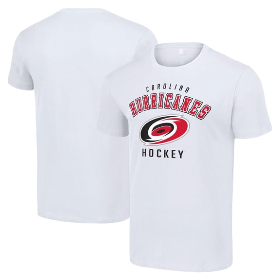 Men's Starter White Carolina Hurricanes Logo T-Shirt