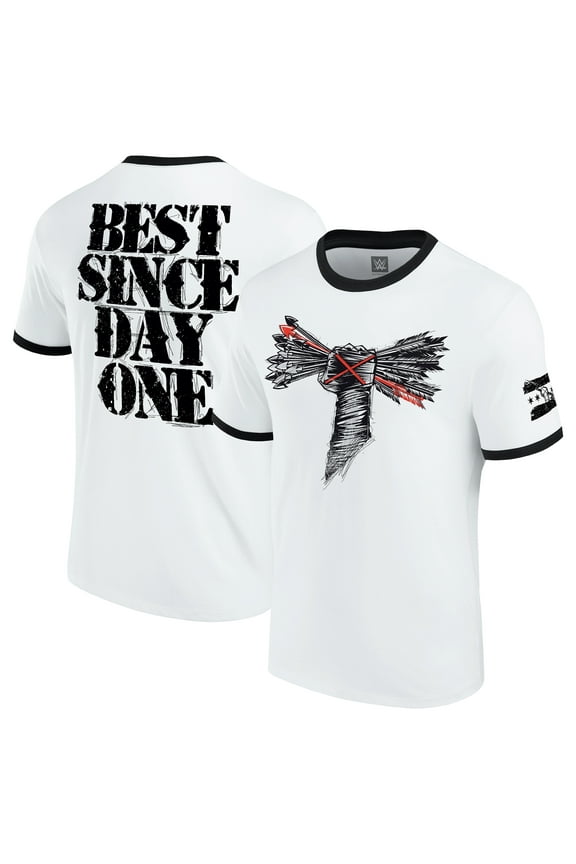 Men's White CM Punk Best Since Day One Retro T-Shirt