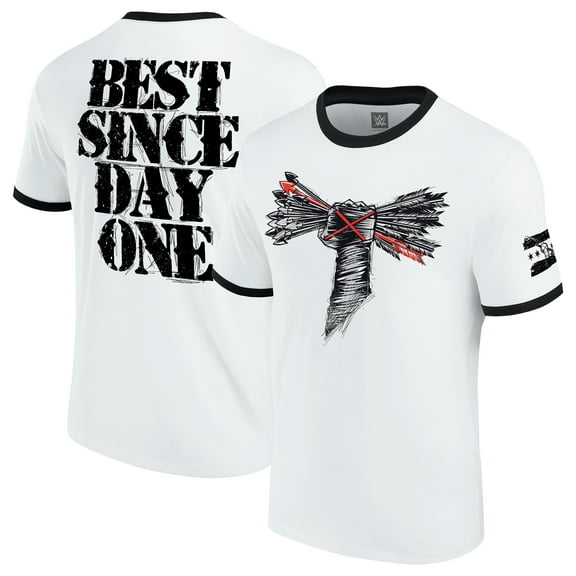 Men's White CM Punk Best Since Day One Retro T-Shirt