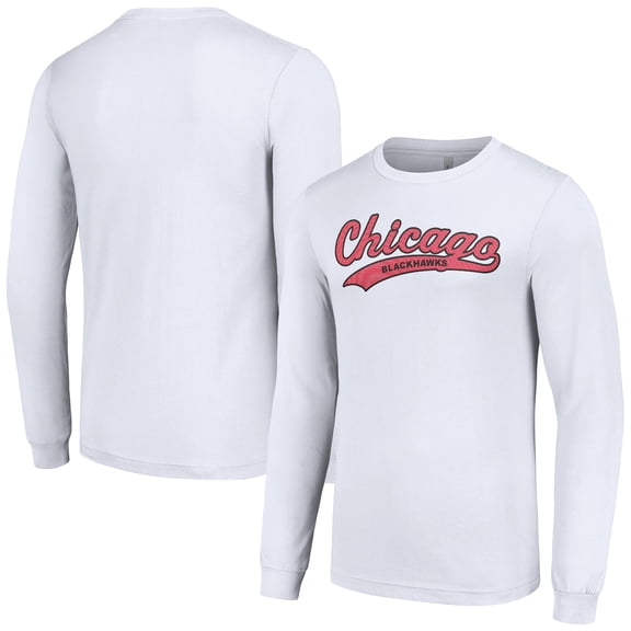 Men's Starter White Chicago Blackhawks Tailsweep T-Shirt
