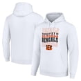 thumbnail image 1 of Men's Starter White Cincinnati Bengals Four Team Name Logo Fleece Pullover Hoodie, 1 of 3