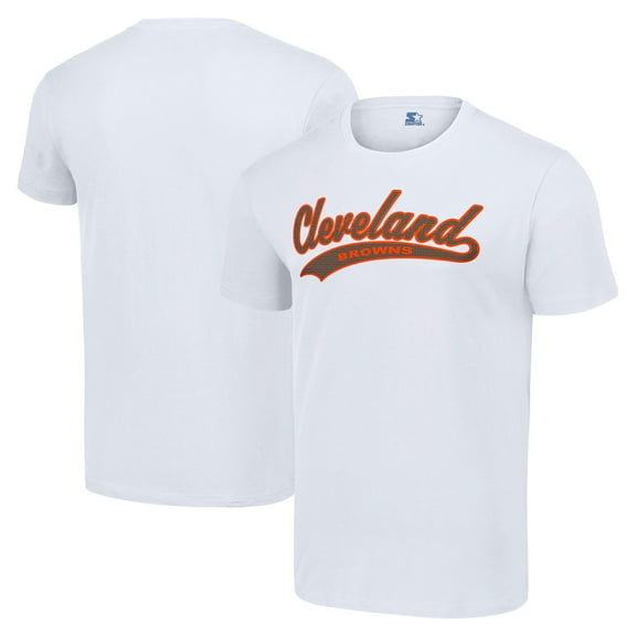 Men's Starter White Cleveland Browns City Tailsweep T-Shirt