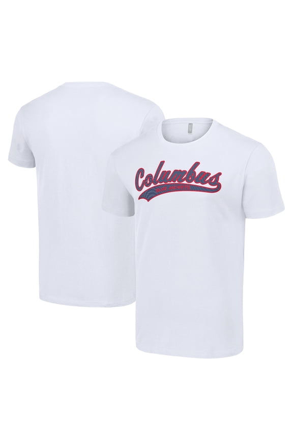 Men's Starter White Columbus Blue Jackets Tailsweep T-Shirt