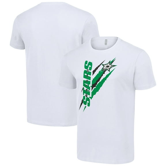 Men's Starter  White Dallas Stars Color Scratch T-Shirt