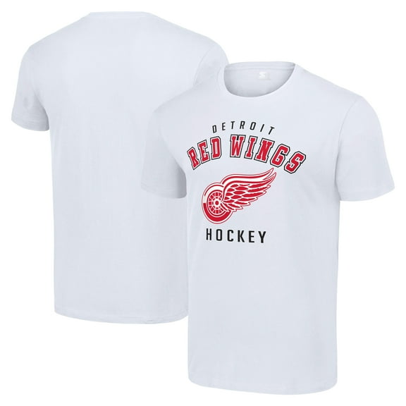 Men's Starter White Detroit Red Wings Logo T-Shirt