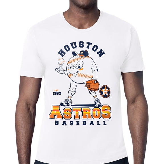 Men's Starter White Houston Astros Baseball Character T-Shirt