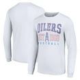 thumbnail image 1 of Men's Starter White Houston Oilers Throwback Logo Long Sleeve T-Shirt, 1 of 3